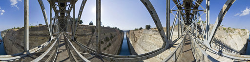 Old bridge of OSE (Hellenic Railways) at Isthmus of Corinthos