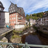 Monschau - Historic Center - Red House - Evangelical Church and Bridge - River Rur