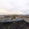 on the house roof, kiev, ukraine