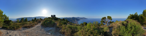Laigueglia and Andora panorama from Colla Micheri
