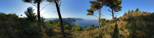 Panorama di Laigueglia da Colla Micheri