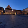 Piazza Castello, Guarini's Saint Laurence church and Dioscuri gate