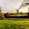 beautiful dawn in Milan