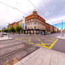 Sir John Gray statue and The Spire of Dublin in O'Connell Street