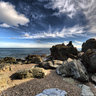 little bay and beach in Howth Head