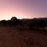 purple Sunset in middle of Corsica