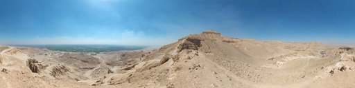 View on the King's Valley and the valley of Nile