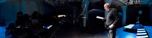 Alexander Marchenko at the light rehearshal of the play '1900'