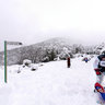 Mount Meron in Snow - Galilee, Israel