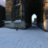 Dom square snow covered