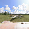 Airport. MIG-21UB. View from the Wing. Barnaul, Russia. August, 2009.