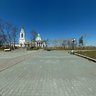 near the church