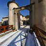 Luxemburg Bourglinster castle winter sunny