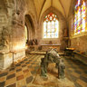 France Bretagne Finistere Locronan church inside