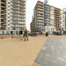 Europe Belgium Blankenberge statue