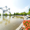 Europe Belgium Brussels Atomium trade mart
