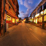 Cau May Street At Night Sapa Downtown