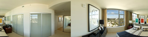 Aira Condos Model 2003 Master Bed Room