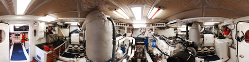 Knight & Carver 80' Yachtfisher - Engine Room