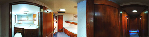 Knight & Carver 80' Yachtfisher - Forward Guest Bunks 