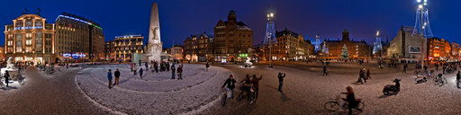 Dam Square, Amsterdam at Christmas time.