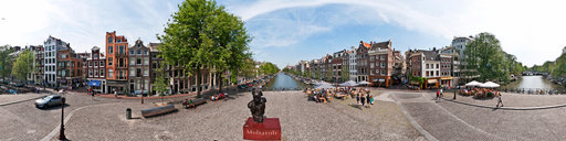 Bridge with statue of Multatuli