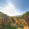 Caminosurf: Cactus vegetation in Morocco and view of Tamrakht