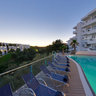 Ferrera Beach Apartments Mallorca Swimming Pool at night
