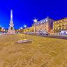 Restauradores Square at dusk