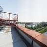 SatCom Building Roof Panorama