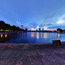 Twilight on Hanoi Indra Gandhi park 2