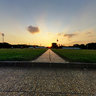 Sunset on Ba Dinh square - Hanoi