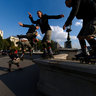 Skater at the Chain Bridge