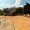 Sun City Monkey Fountain leading the way to the Valley of the Waves