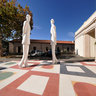 Cosenza, Palazzo Salfi with The Travellers By Maurizio Orrico