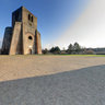 Abbey of Saint Winoc, square tower and pointed tower