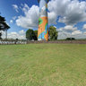 Painted water tower