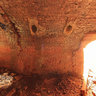Inside the kiln of an old abandoned brickyard