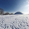 Krakus Mound in winter