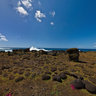 Ahu Tarakiu with a little Moai