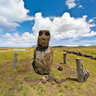 Hanga Te'E Moai Alone