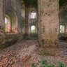 Ruined Voskresenskiy Cathedral in the village Buregi