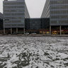 Spielberk office centre in winter
