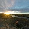 Sunrise on the Orange River at Felix Unite River Adventures Camp Namibia
