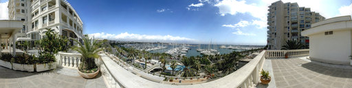 Restaurant Mediterraneo Overlooking Club De Mar and port  de mallorca