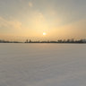 Sunset at Wiesengrund - winter
