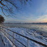 Elbe near teufelsbrueck - winter