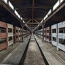 Birkenau camp Barack Auschwitz  interiour view