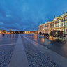 Palace Square view on Hermitage Museum / Winter palace