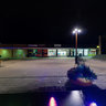 Fountain's coloured lights